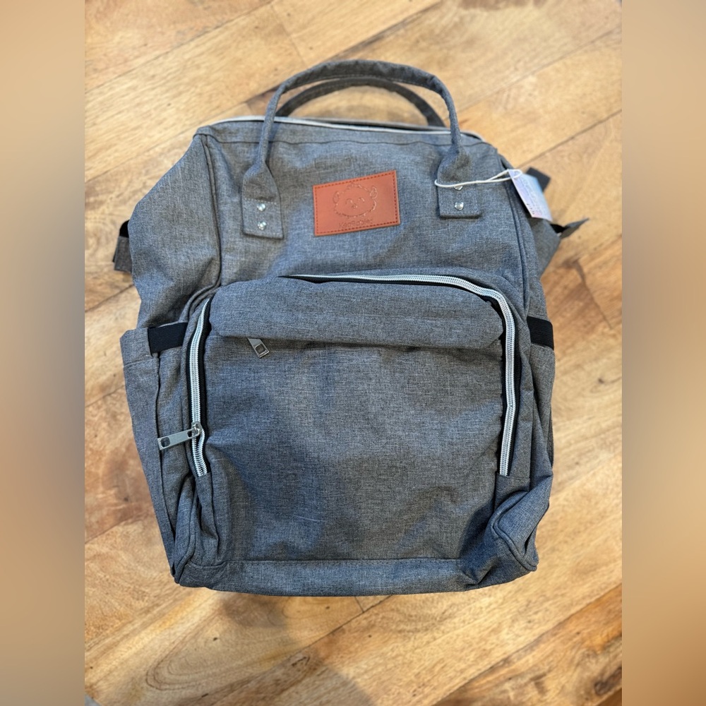 NWT-Gray Keababies Diaperbag Backpack